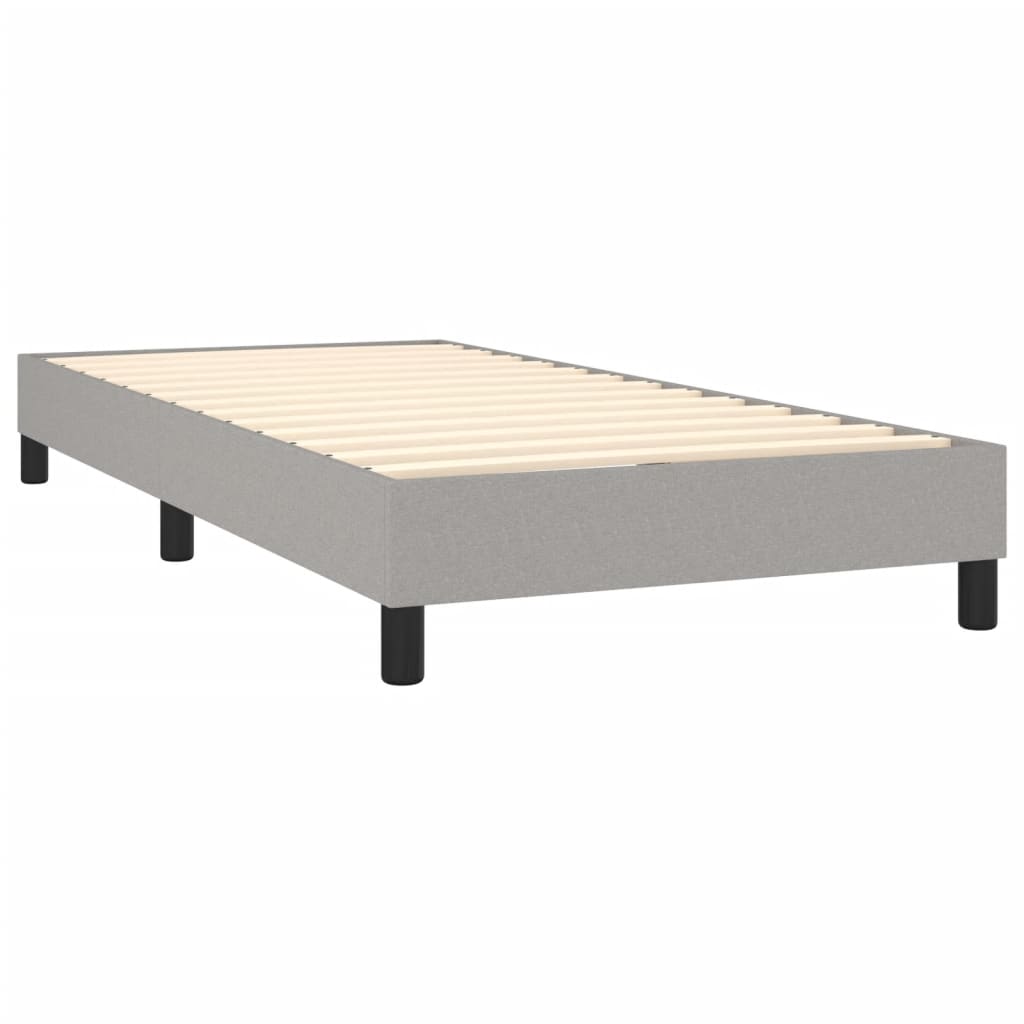 Bed Frame without Mattress Light Grey Single Fabric (UK/IE/FI/NO only)