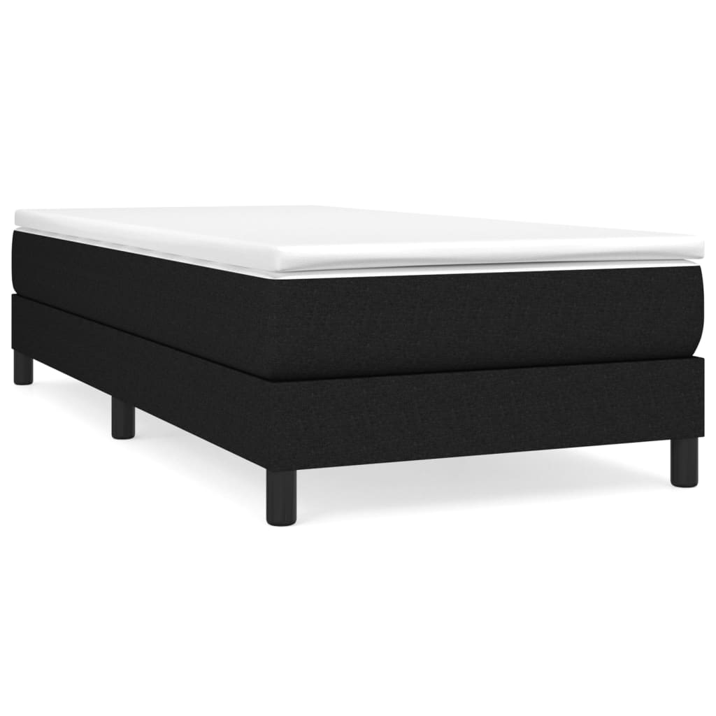 Bed Frame without Mattress Black Single Fabric (UK/IE/FI/NO only)