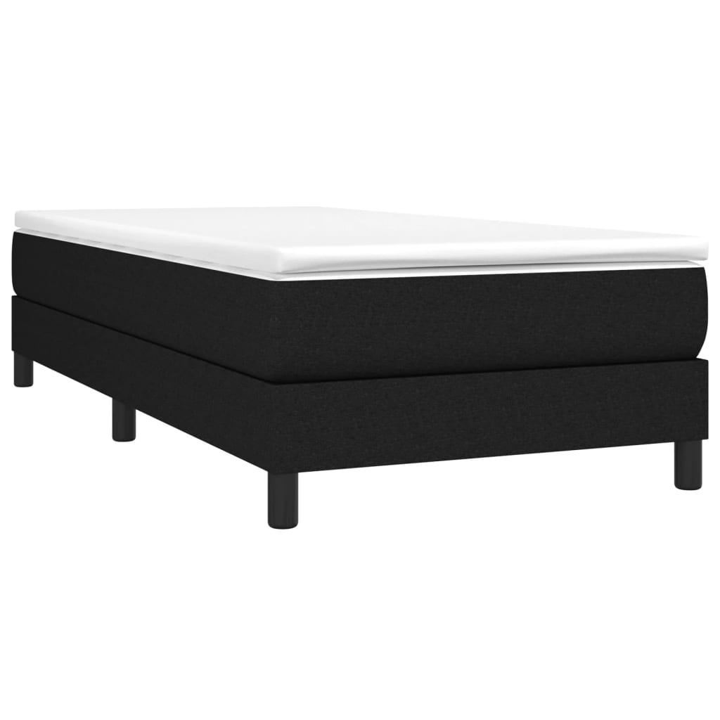 Bed Frame without Mattress Black Single Fabric (UK/IE/FI/NO only)