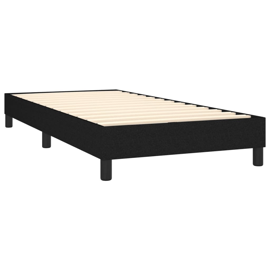 Bed Frame without Mattress Black Single Fabric (UK/IE/FI/NO only)