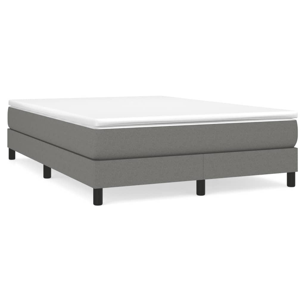 Bed Frame without Mattress Dark Grey Double Fabric (UK/IE/FI/NO only)