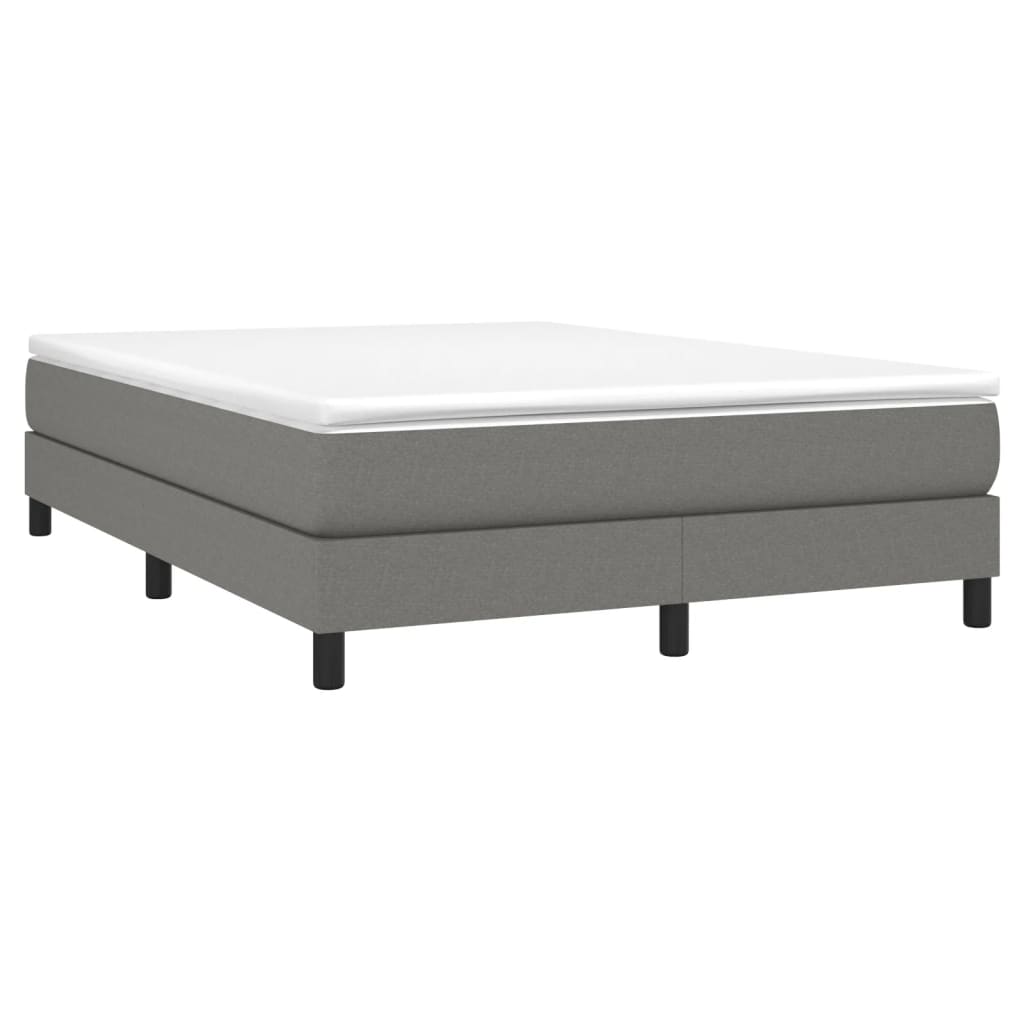 Bed Frame without Mattress Dark Grey Double Fabric (UK/IE/FI/NO only)