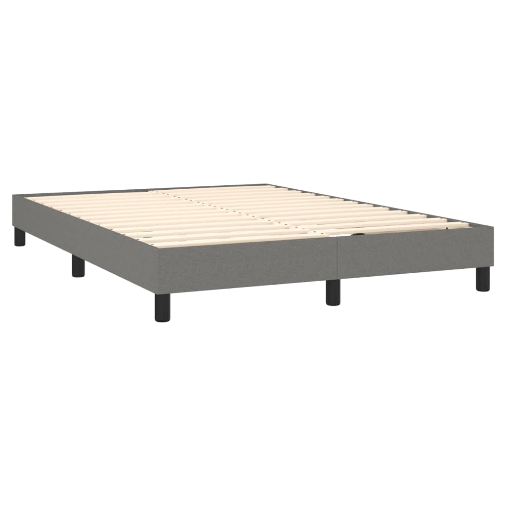 Bed Frame without Mattress Dark Grey Double Fabric (UK/IE/FI/NO only)
