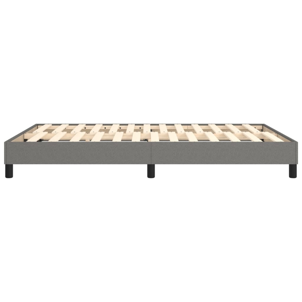 Bed Frame without Mattress Dark Grey Double Fabric (UK/IE/FI/NO only)