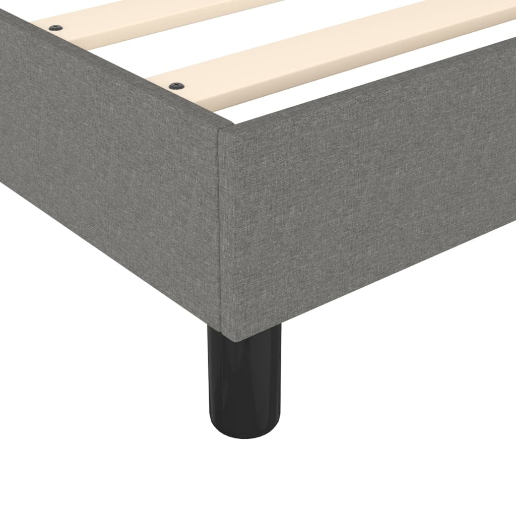 Bed Frame without Mattress Dark Grey Double Fabric (UK/IE/FI/NO only)