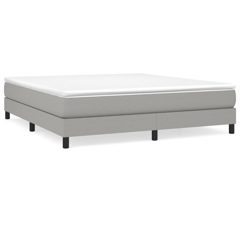 Bed Frame without Mattress Light Grey Super King Fabric (UK/IE/FI/NO only)