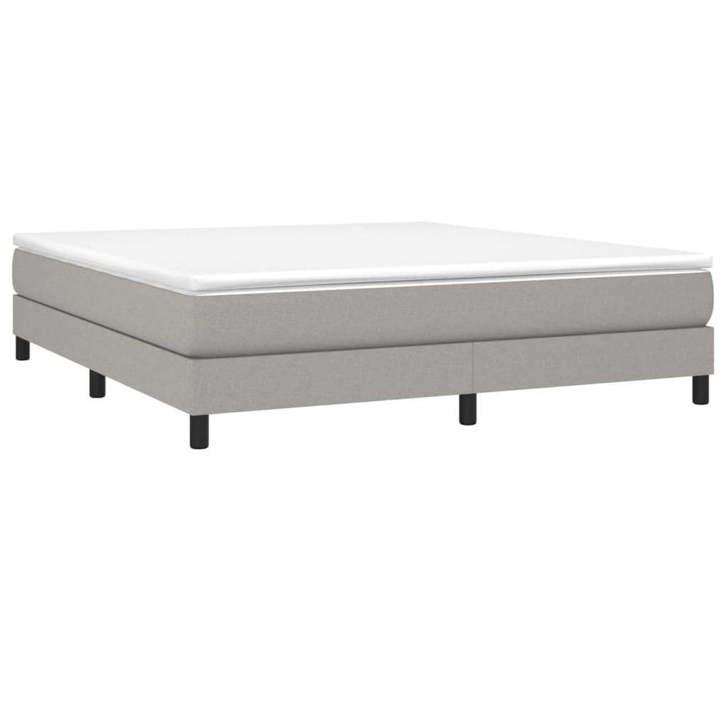 Bed Frame without Mattress Light Grey Super King Fabric (UK/IE/FI/NO only)