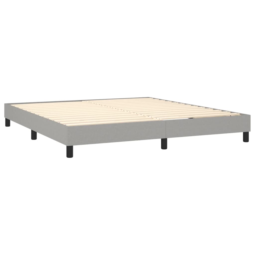 Bed Frame without Mattress Light Grey Super King Fabric (UK/IE/FI/NO only)
