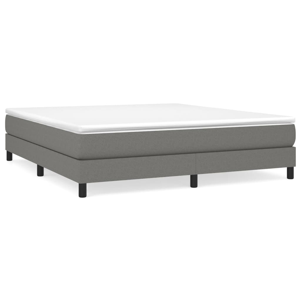 Bed Frame without Mattress Dark Grey Super King Fabric (UK/IE/FI/NO only)