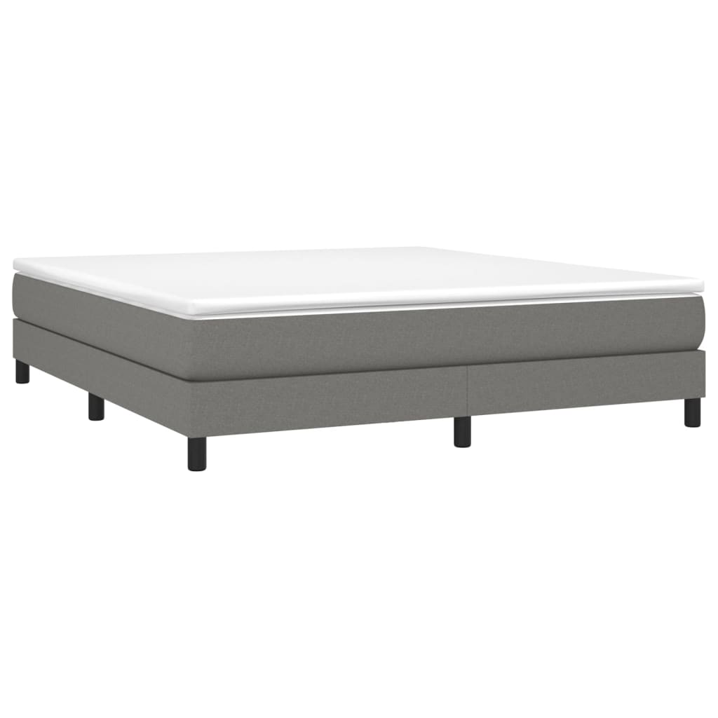Bed Frame without Mattress Dark Grey Super King Fabric (UK/IE/FI/NO only)
