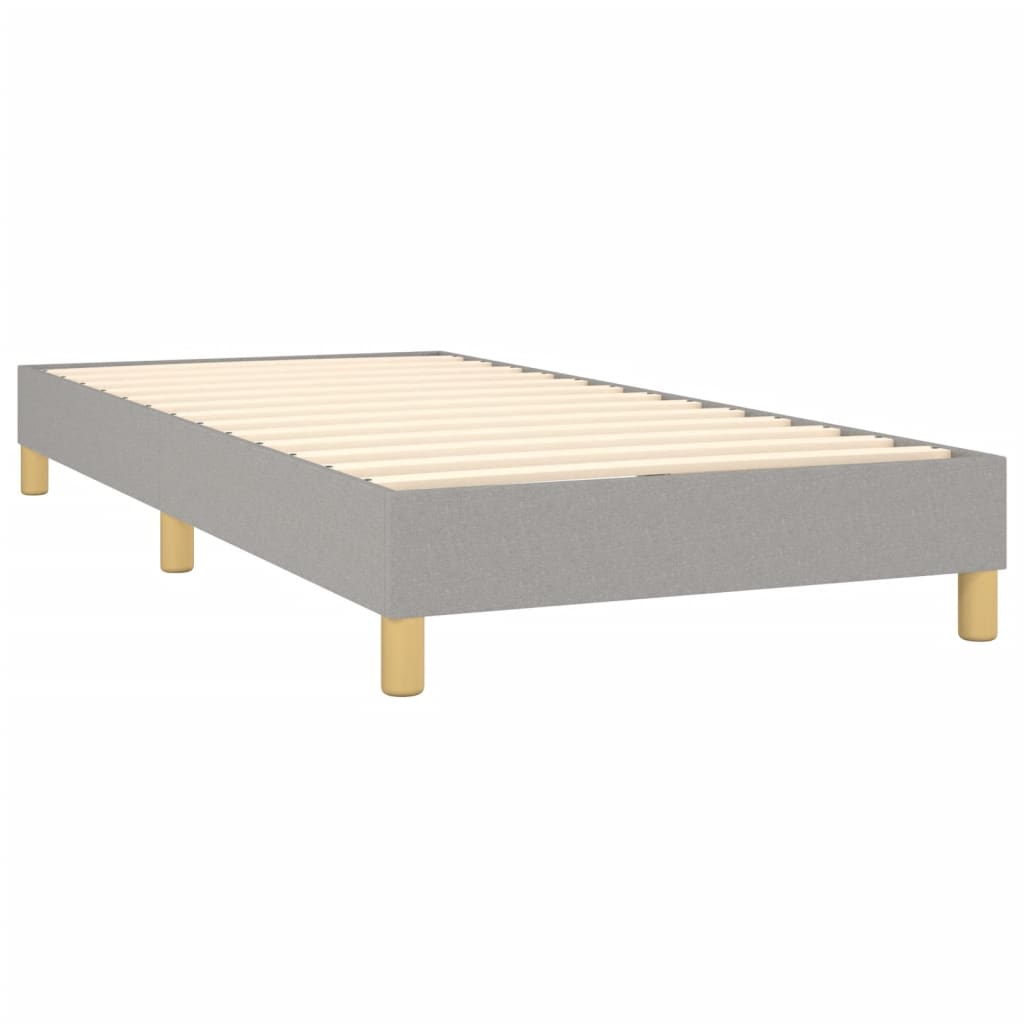 Bed Frame without Mattress Light Grey Single Fabric (UK/IE/FI/NO only)