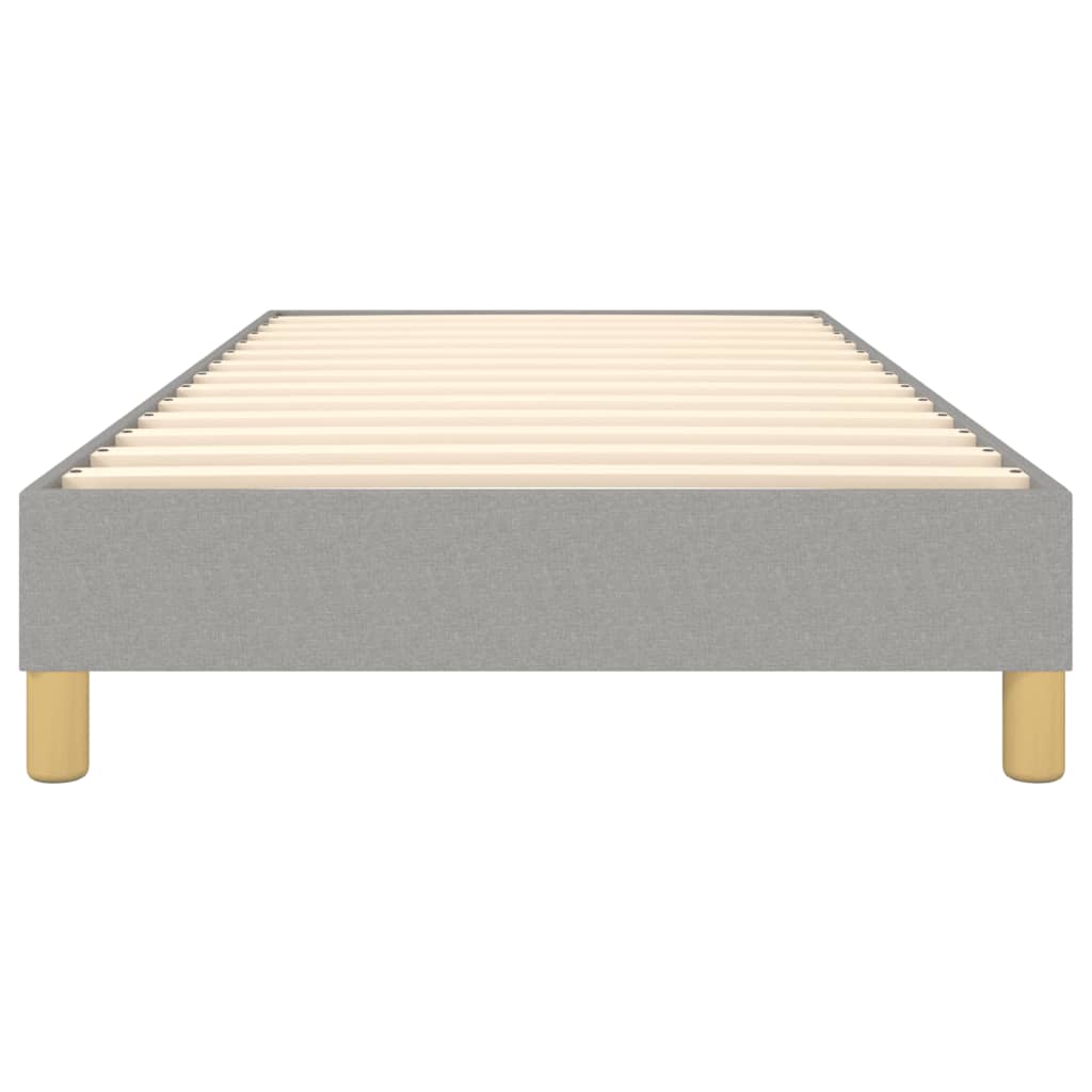 Bed Frame without Mattress Light Grey Single Fabric (UK/IE/FI/NO only)