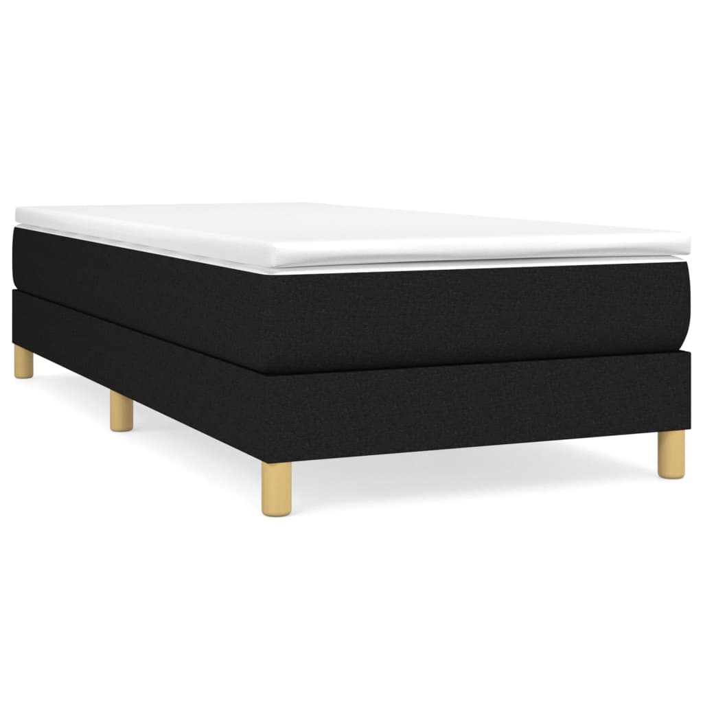 Bed Frame without Mattress Black Single Fabric (UK/IE/FI/NO only)