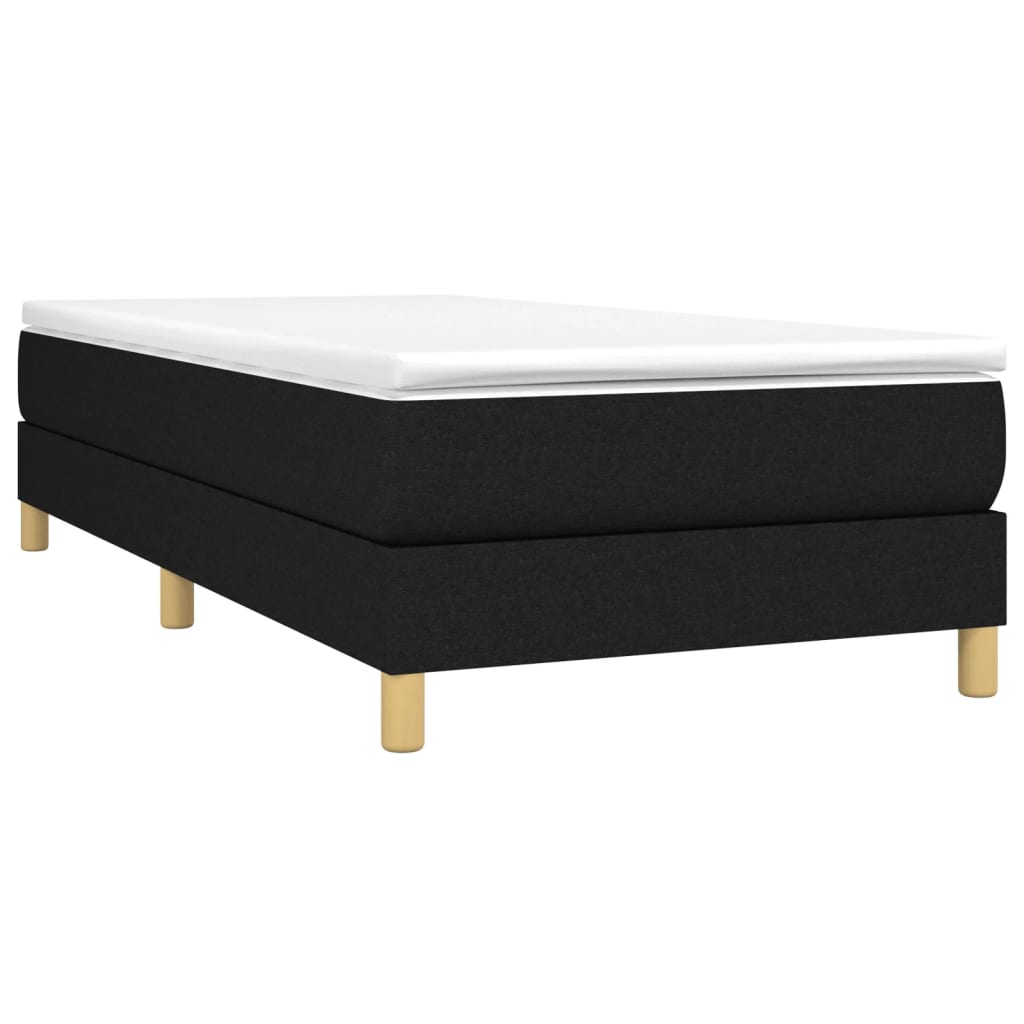 Bed Frame without Mattress Black Single Fabric (UK/IE/FI/NO only)