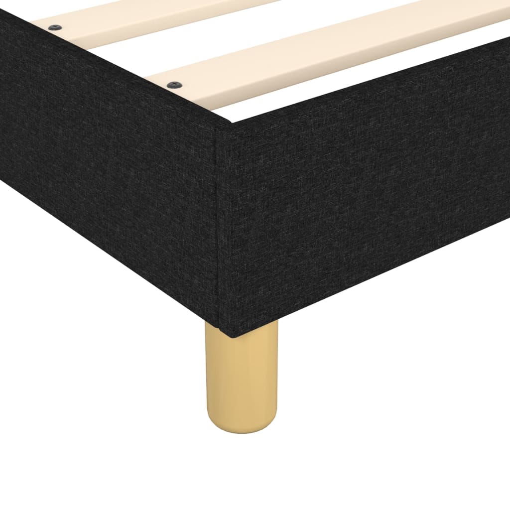 Bed Frame without Mattress Black Single Fabric (UK/IE/FI/NO only)