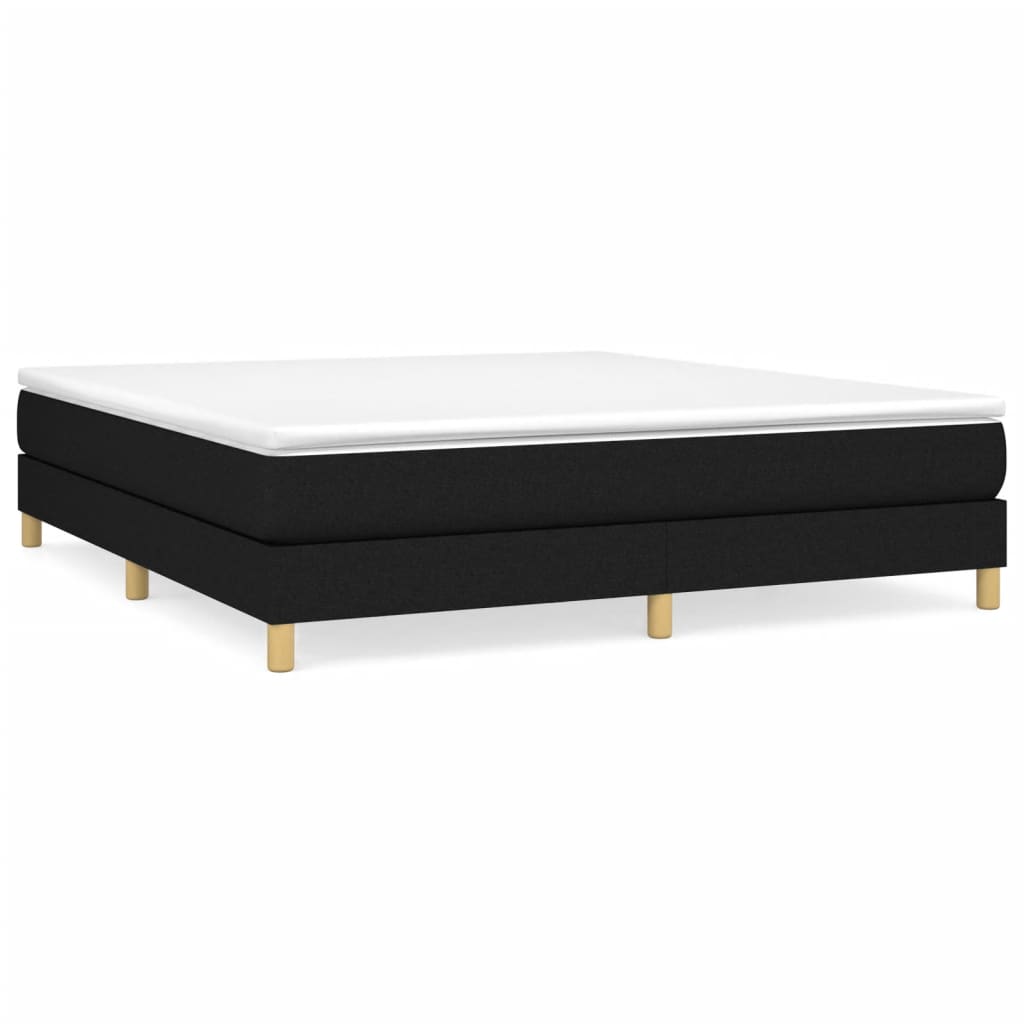 Bed Frame without Mattress Black Super King Fabric (UK/IE/FI/NO only)
