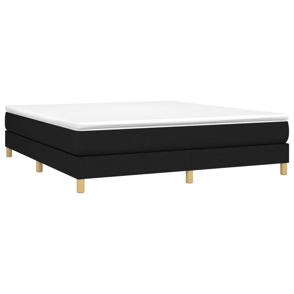 Bed Frame without Mattress Black Super King Fabric (UK/IE/FI/NO only)