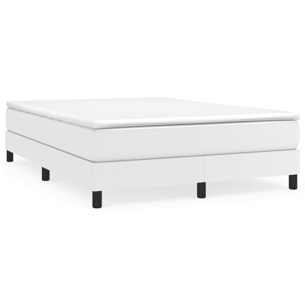Box Spring Bed Frame Double Faux Leather (Uk/Ie/Fi/No Only)