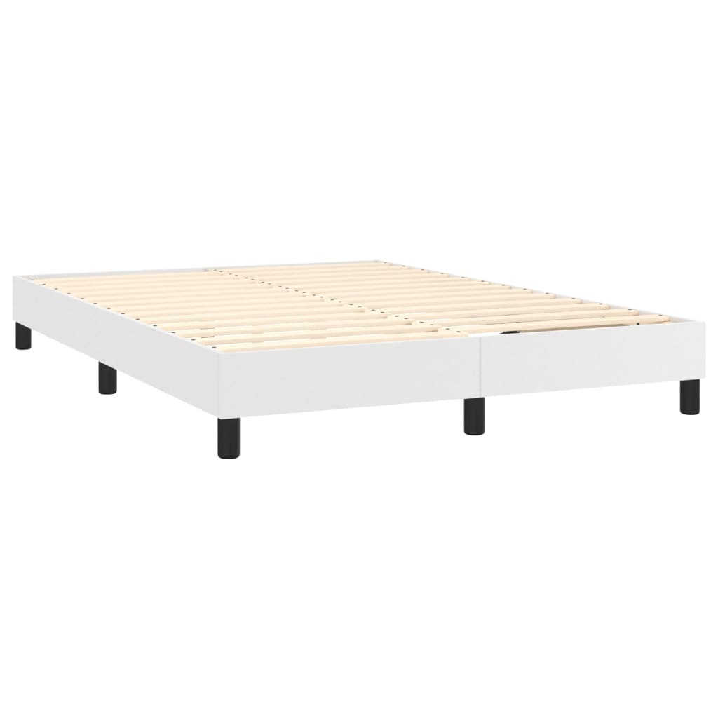 Box Spring Bed Frame Double Faux Leather (Uk/Ie/Fi/No Only)