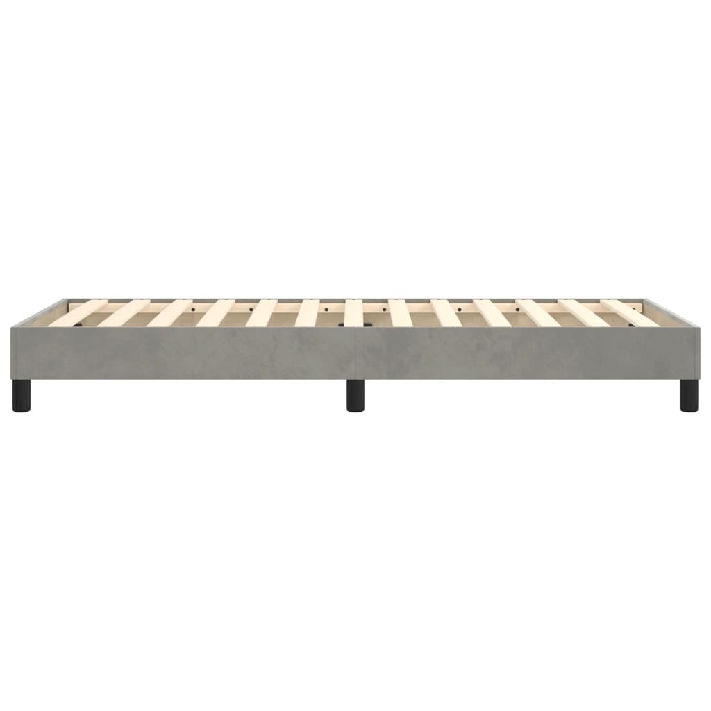 Bed Frame without Mattress Light Grey Single Velvet (UK/IE/FI/NO only)