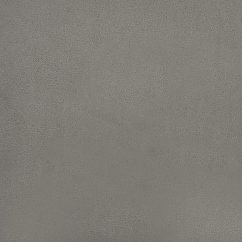 Bed Frame without Mattress Light Grey Single Velvet (UK/IE/FI/NO only)
