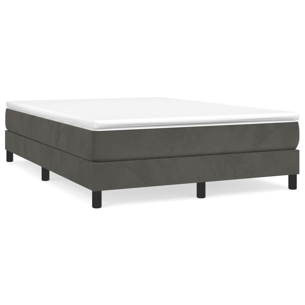 Bed Frame without Mattress Dark Grey Double Velvet (UK/IE/FI/NO only)