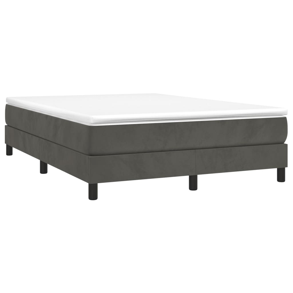 Bed Frame without Mattress Dark Grey Double Velvet (UK/IE/FI/NO only)