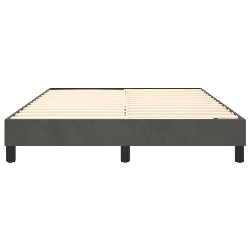 Bed Frame without Mattress Dark Grey Double Velvet (UK/IE/FI/NO only)