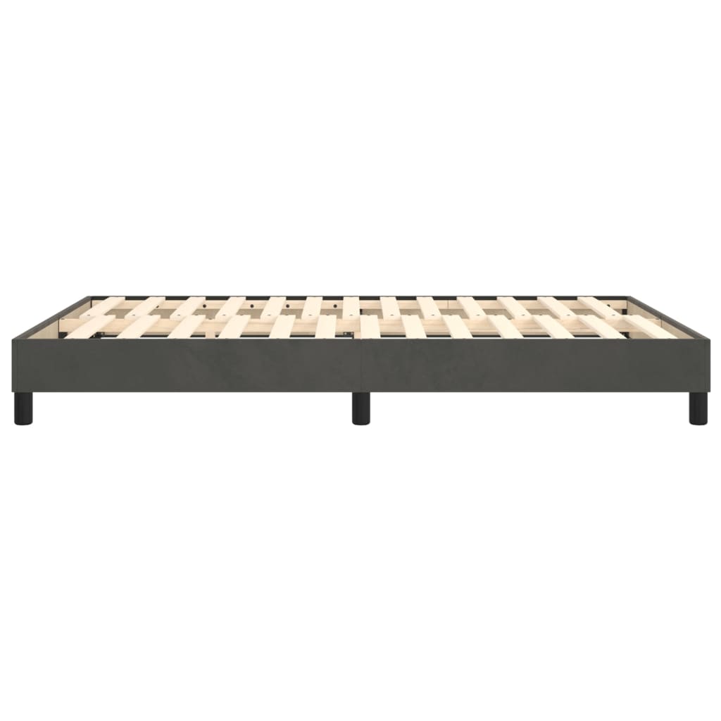 Bed Frame without Mattress Dark Grey Double Velvet (UK/IE/FI/NO only)