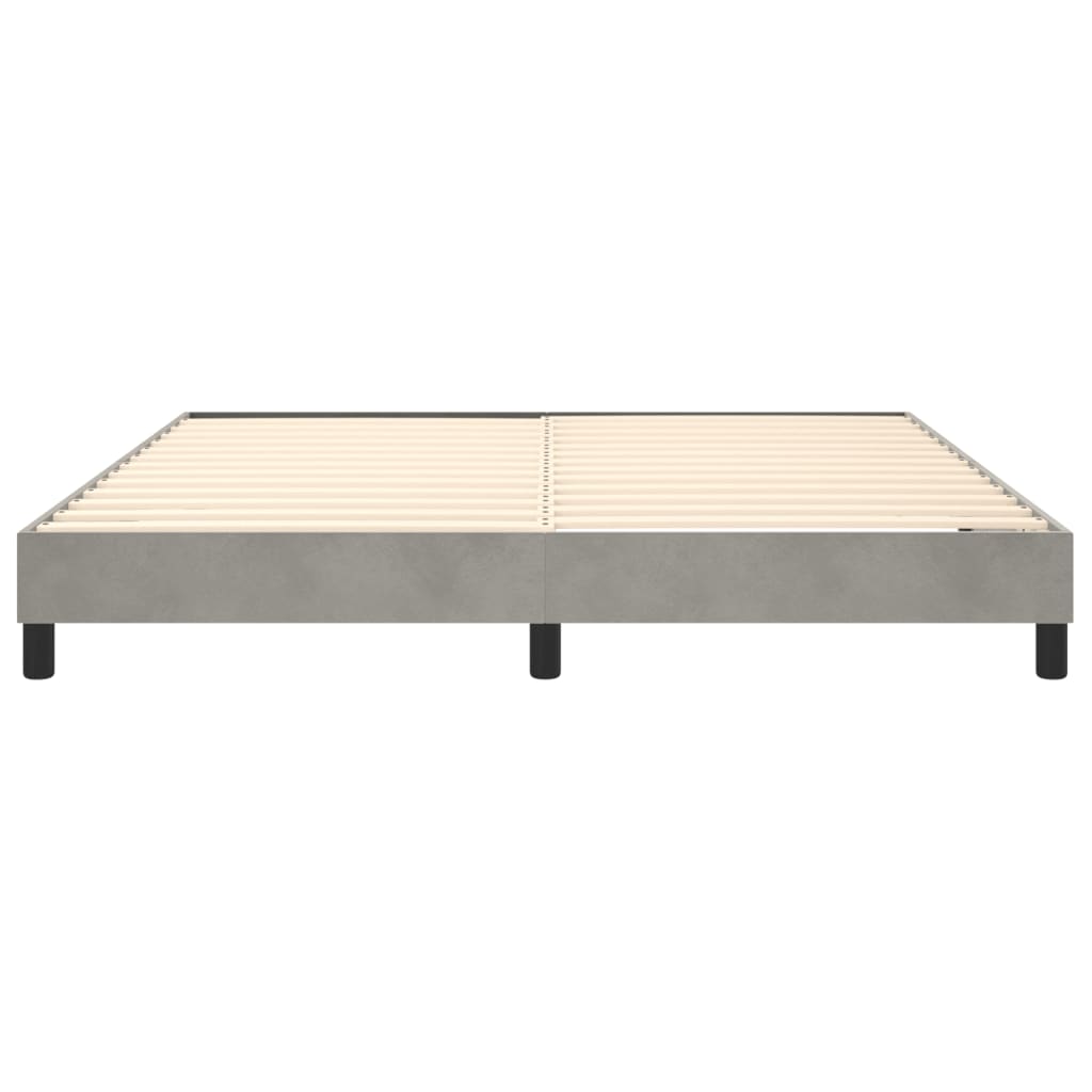Bed Frame without Mattress Light Grey Super King Velvet (UK/IE/FI/NO only)