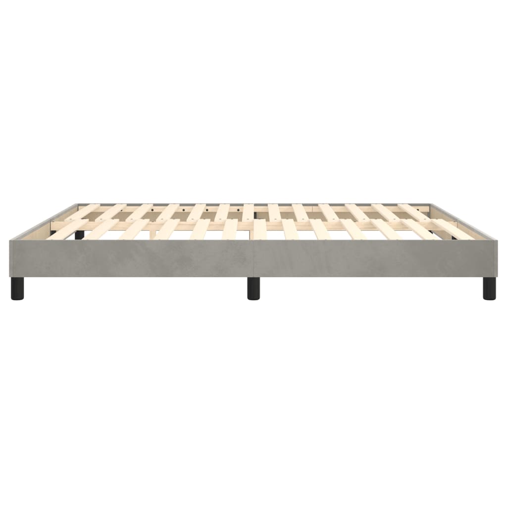 Bed Frame without Mattress Light Grey Super King Velvet (UK/IE/FI/NO only)