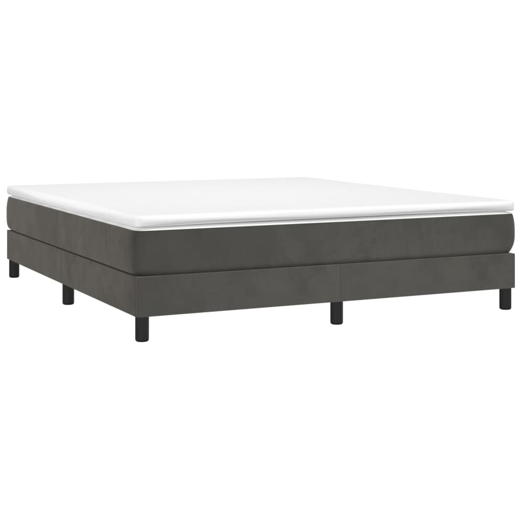 Bed Frame without Mattress Dark Grey Super King Velvet (UK/IE/FI/NO only)