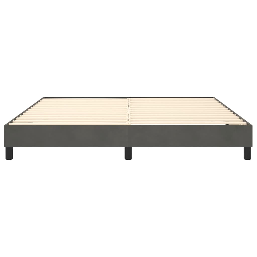 Bed Frame without Mattress Dark Grey Super King Velvet (UK/IE/FI/NO only)