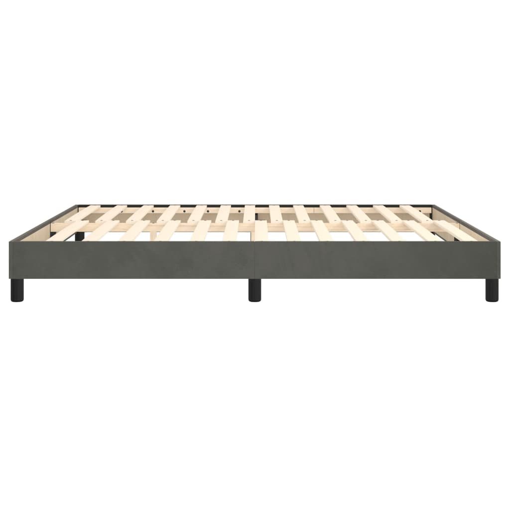 Bed Frame without Mattress Dark Grey Super King Velvet (UK/IE/FI/NO only)