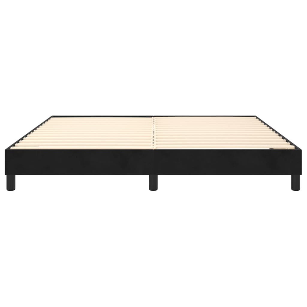 Bed Frame without Mattress Black Super King Velvet (UK/IE/FI/NO only)