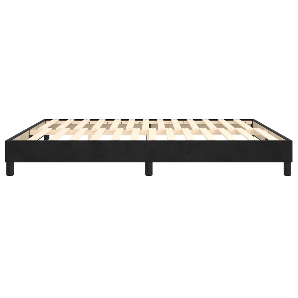 Bed Frame without Mattress Black Super King Velvet (UK/IE/FI/NO only)