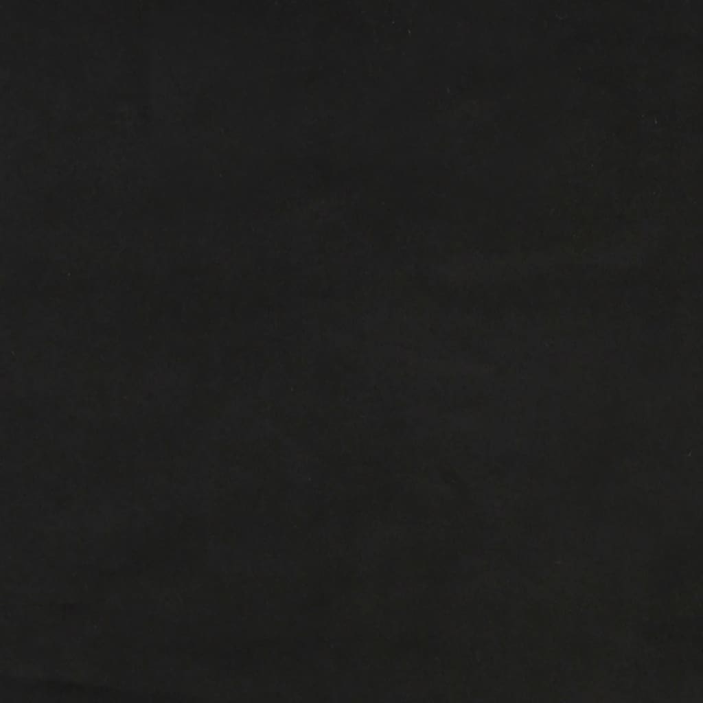 Bed Frame without Mattress Black Super King Velvet (UK/IE/FI/NO only)