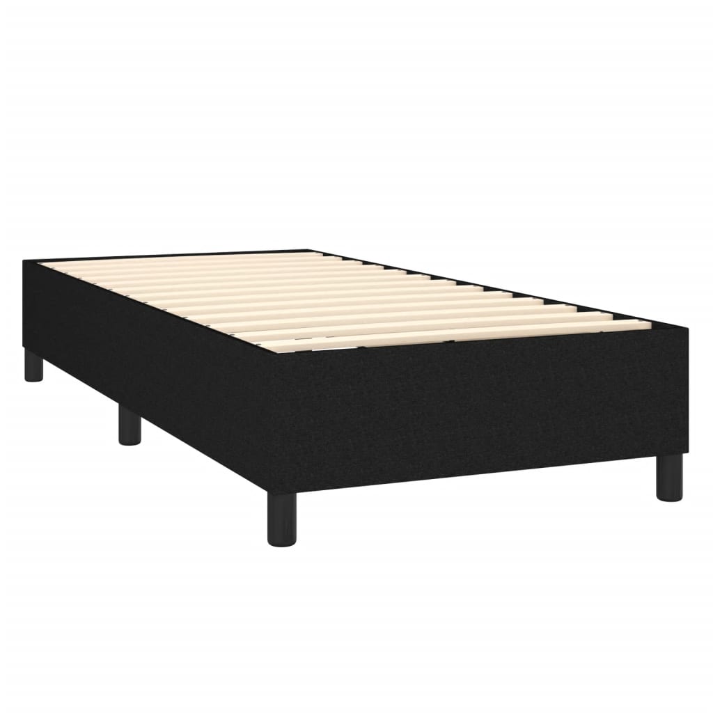 Bed Frame without Mattress Black Single Fabric (UK/IE/FI/NO only)