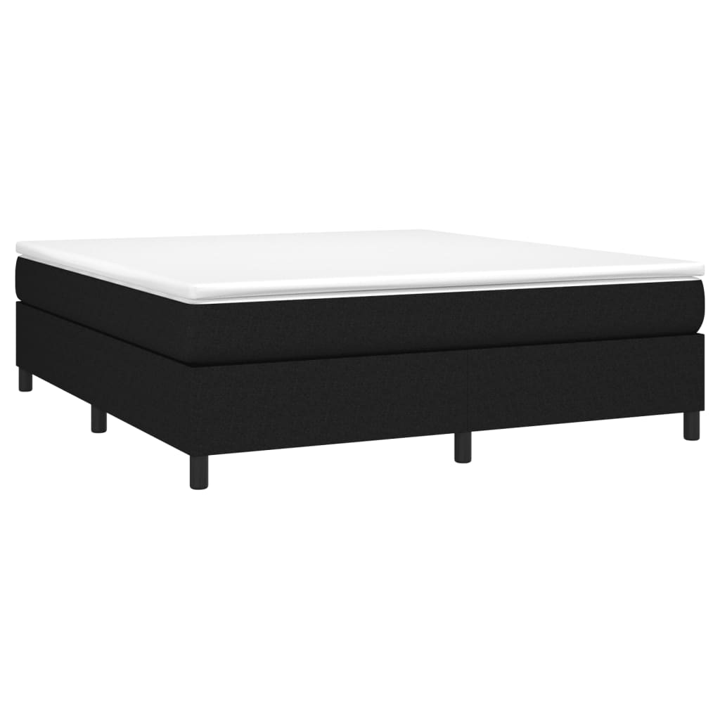 Bed Frame without Mattress Black Super King Fabric (UK/IE/FI/NO only)