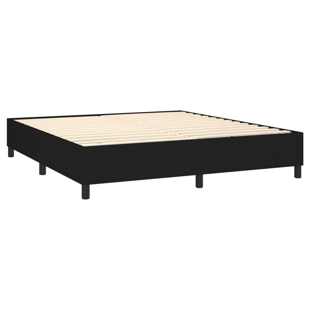 Bed Frame without Mattress Black Super King Fabric (UK/IE/FI/NO only)