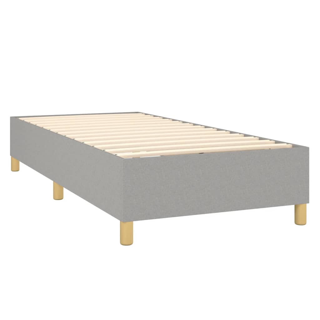 Bed Frame without Mattress Light Grey Single Fabric (UK/IE/FI/NO only)