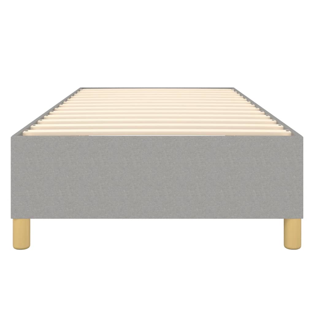 Bed Frame without Mattress Light Grey Single Fabric (UK/IE/FI/NO only)