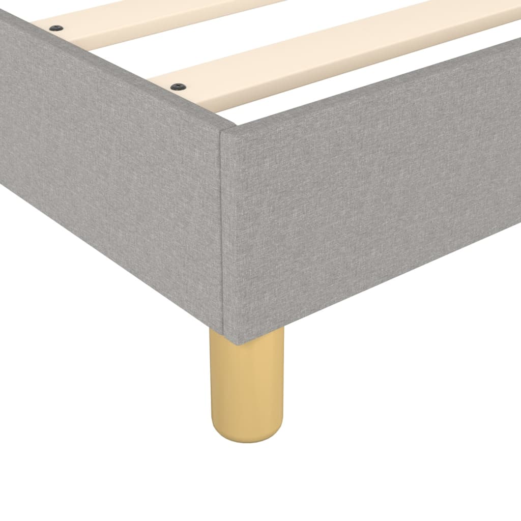 Bed Frame without Mattress Light Grey Single Fabric (UK/IE/FI/NO only)