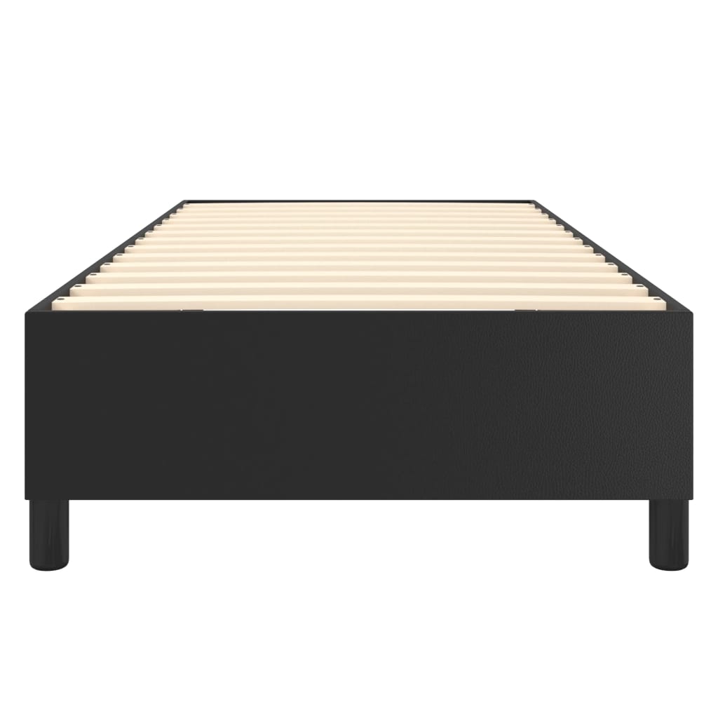 Bed Frame without Mattress Black Single Faux Leather (UK/IE/FI/NO only)