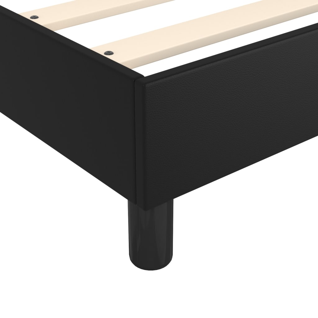 Bed Frame without Mattress Black Single Faux Leather (UK/IE/FI/NO only)