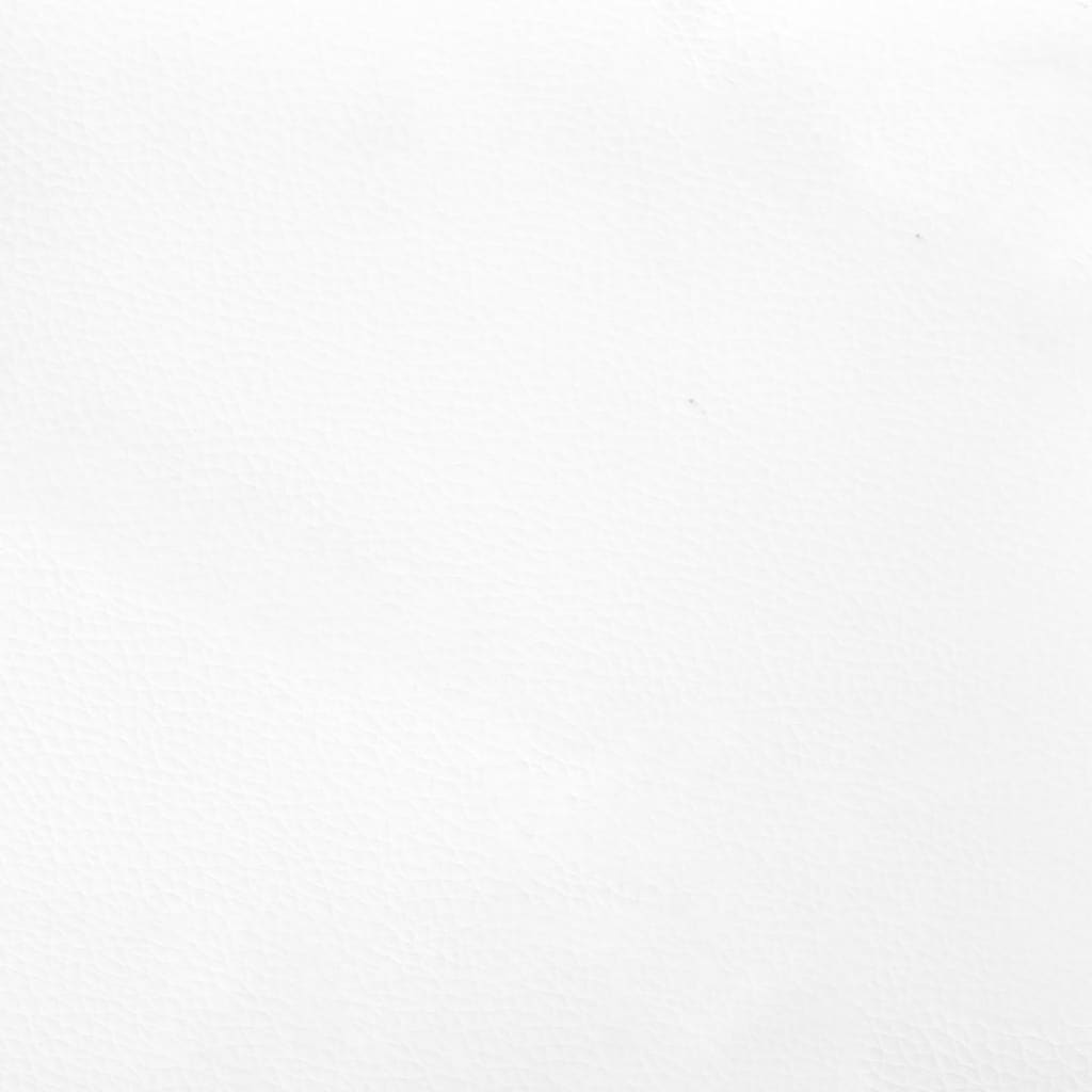 Bed Frame without Mattress White Single Faux Leather (UK/IE/FI/NO only)