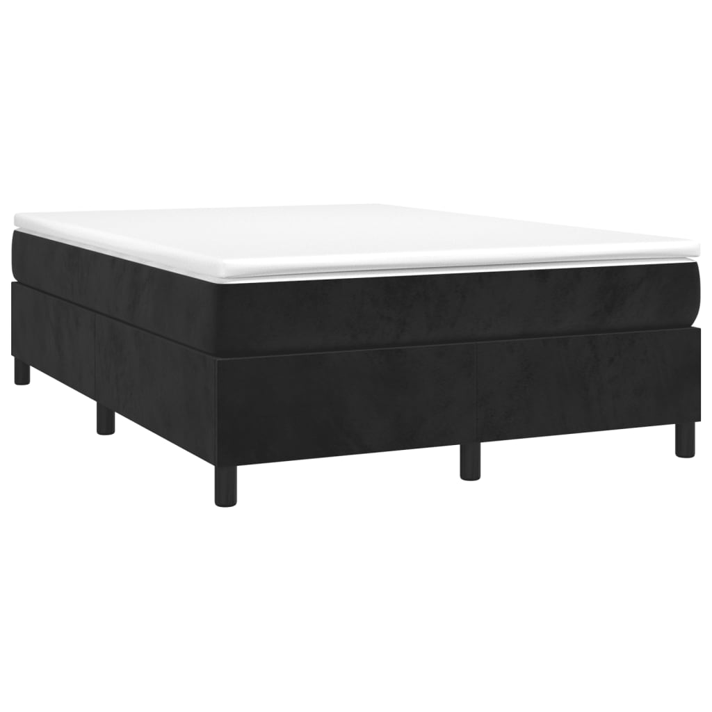 Bed Frame without Mattress Black Double Velvet (UK/IE/FI/NO only)