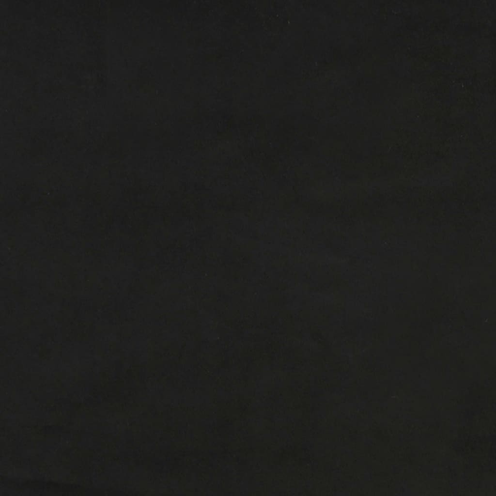 Bed Frame without Mattress Black Double Velvet (UK/IE/FI/NO only)