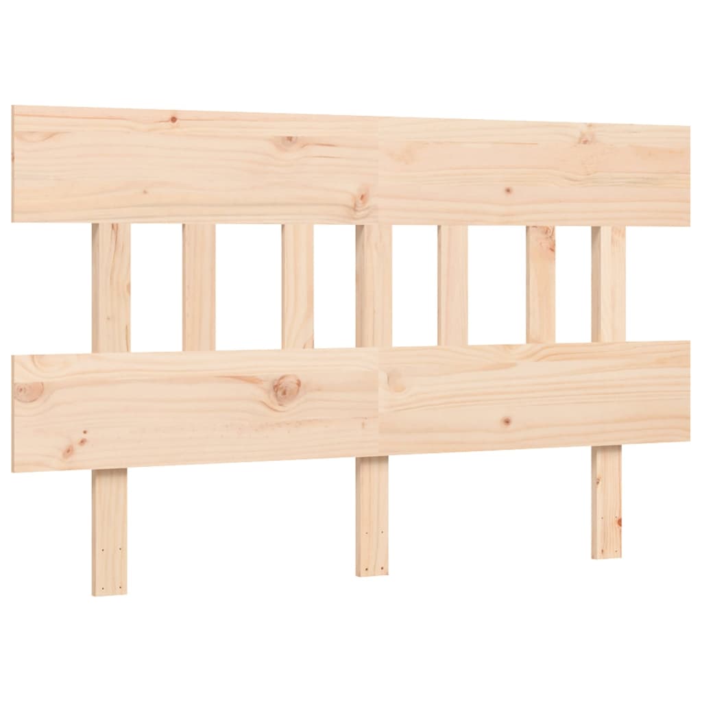 Bed Frame without Mattress 140x190 cm Solid Wood