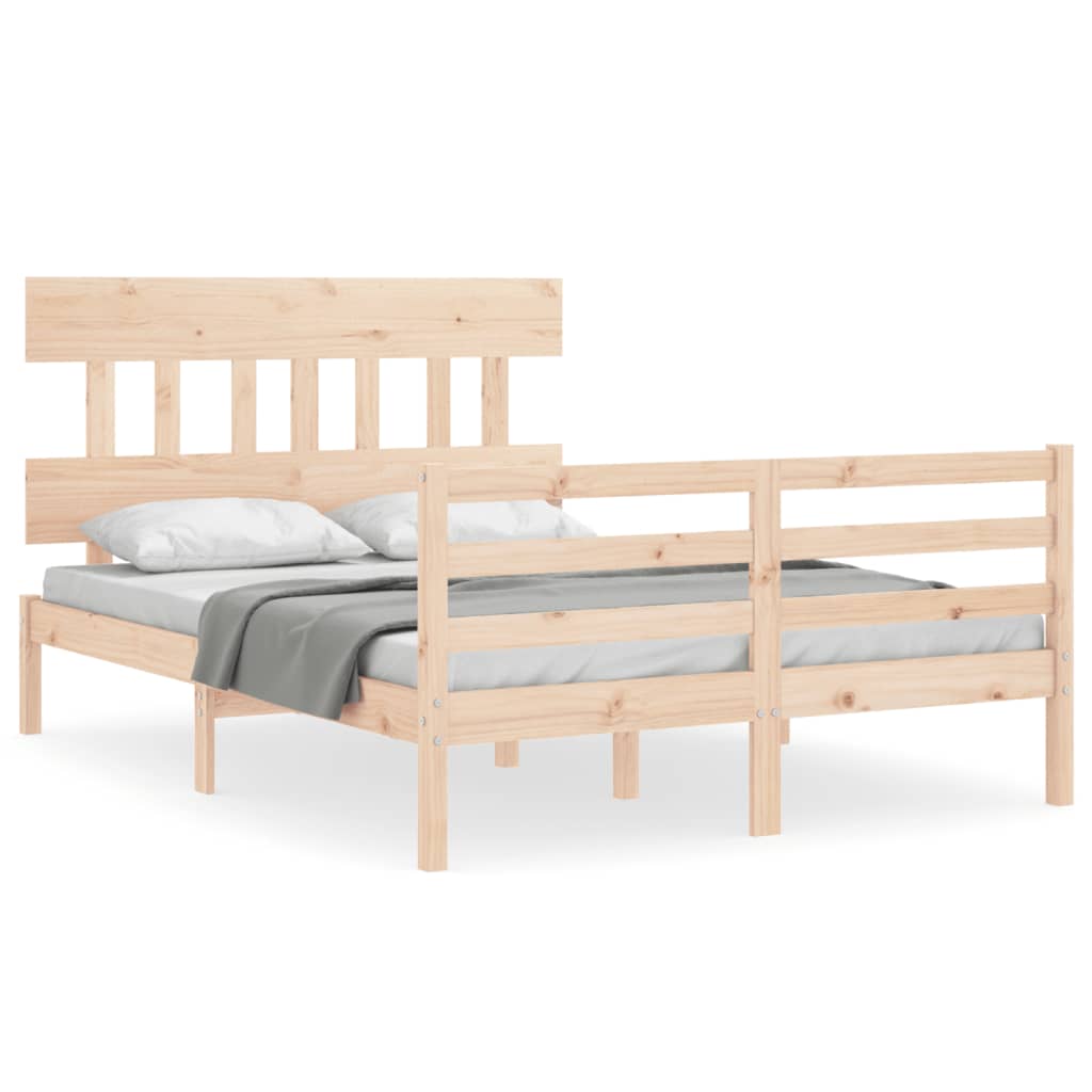 Bed Frame without Mattress 120x200 cm Solid Wood